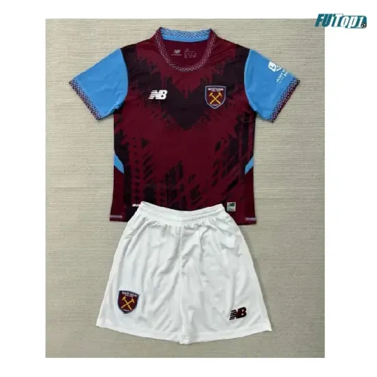Camiseta West Ham United Local 2026/2027 Rojo Oscuro Niño Kit