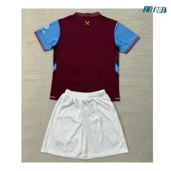 Camiseta West Ham United Local 2026/2027 Rojo Oscuro Niño Kit