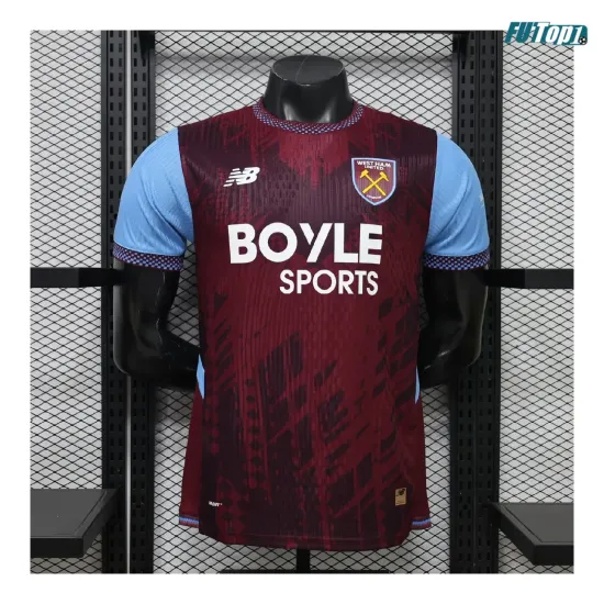 Camiseta West Ham United Local 2026/2027 Versión Jugador Rojo Oscuro 