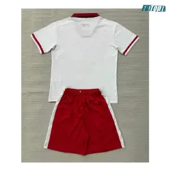 Camiseta Monaco Local 2026/2027 Rojo/Blanco Niño Kit