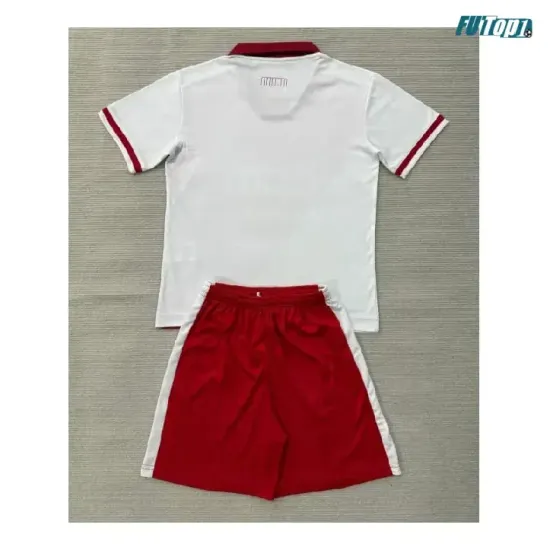 Camiseta Monaco Local 2026/2027 Rojo/Blanco Niño Kit