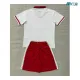 Camiseta Monaco Local 2026/2027 Rojo/Blanco Niño Kit