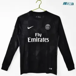 Camiseta PSG Alternativo 2017/18 ML Negro Retro