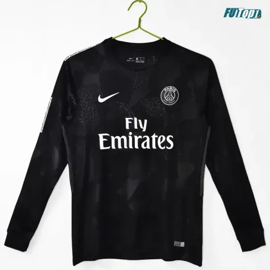 Camiseta PSG Alternativo 2017/18 ML Negro Retro