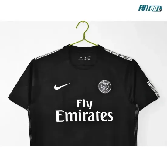 Camiseta PSG Alternativo 2017/18 Negro Retro