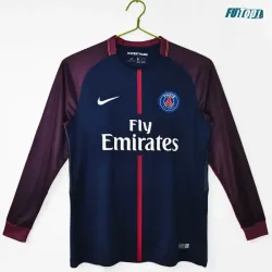 Camiseta PSG Local 2017/18 ML Azul Marino Retro