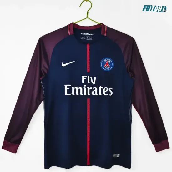 Camiseta PSG Local 2017/18 ML Azul Marino Retro