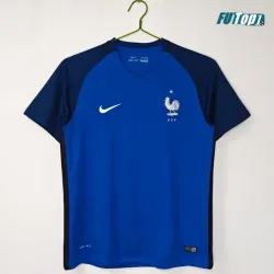 Camiseta Francia Local 2016 Azul Retro