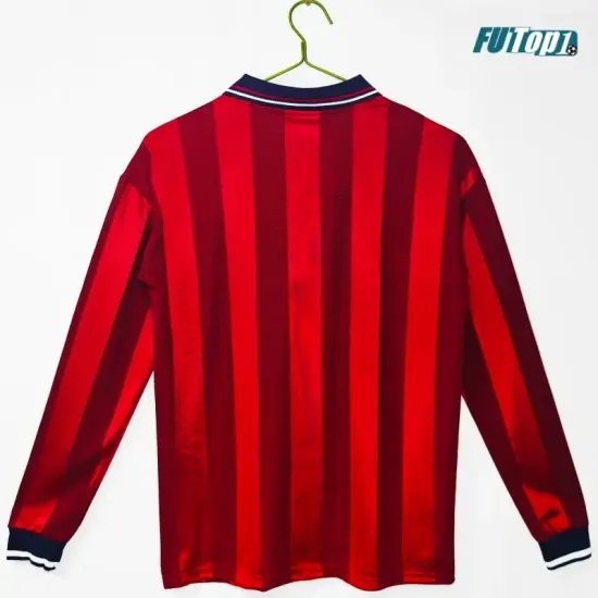Camiseta Inglaterra Visitante 1998 ML Rojo Retro