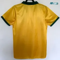 Camiseta Brasil Local 1988 Amarillo/Verde Retro