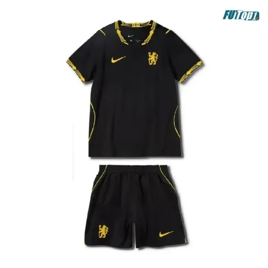 Camiseta Chelsea Visitante 2026/2027 Negro Niño Kit