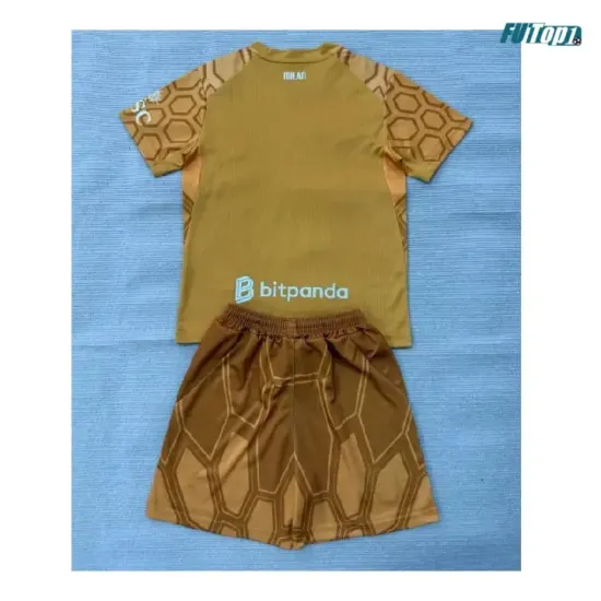 Camiseta de Portero AC Milan Local 2026/2027 Oro Niño Kit