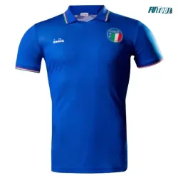 Camiseta Italia Local 1990 Azul Retro