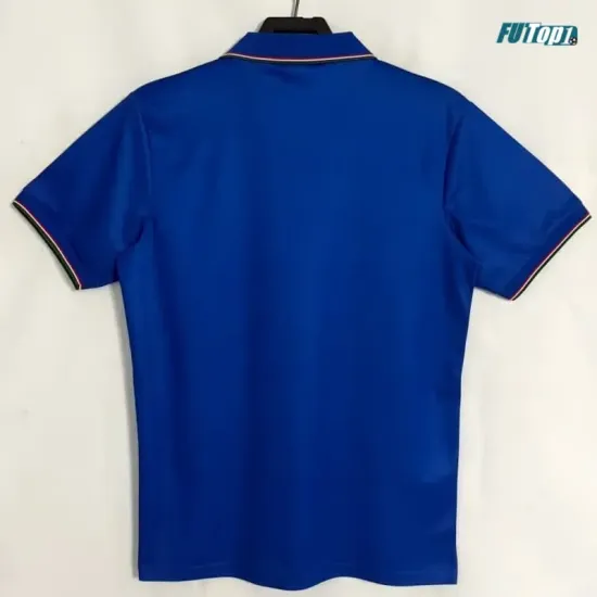 Camiseta Italia Local 1990 Azul Retro