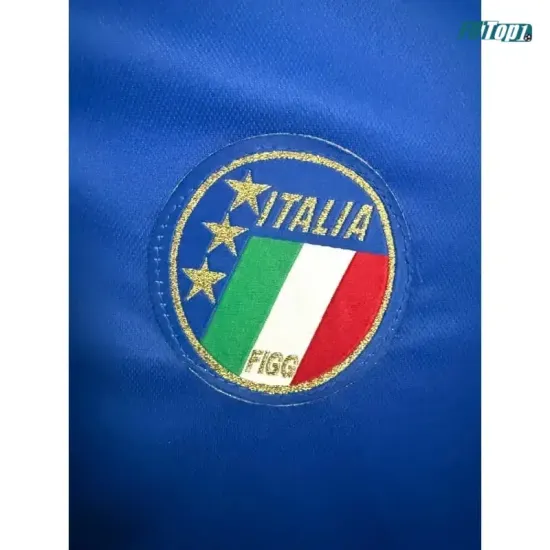 Camiseta Italia Local 1990 Azul Retro