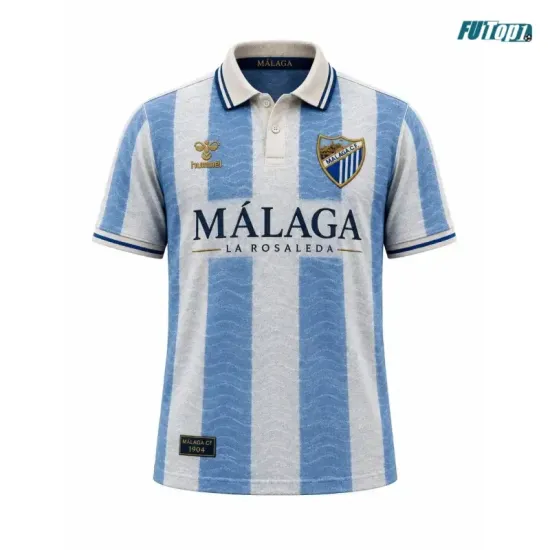 Camiseta Málaga CF 2026/2027 Eleven Archive Azul/Blanco Retro
