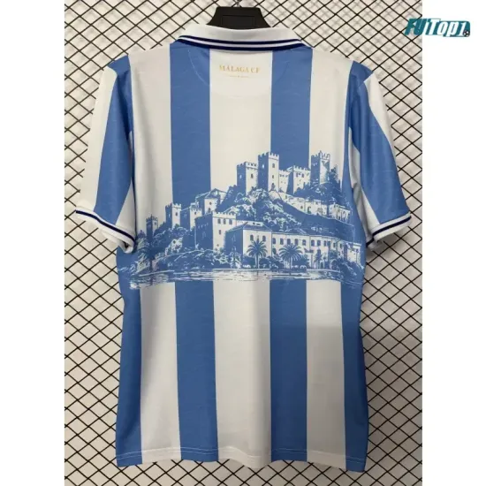 Camiseta Málaga CF 2026/2027 Eleven Archive Azul/Blanco Retro