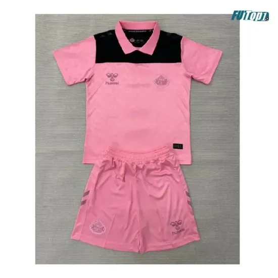Camiseta Sunderland AFC Visitante 2026/2027 Rosa/Negro Niño Kit