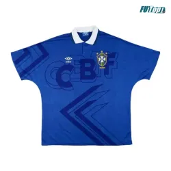 Camiseta Brasil Visitante 1992 Azul Retro