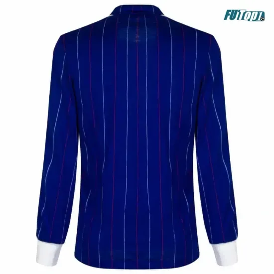 Camiseta Francia Local 1980/82 ML Azul Retro