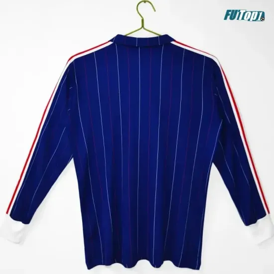 Camiseta Francia Local 1980/82 ML Azul Retro