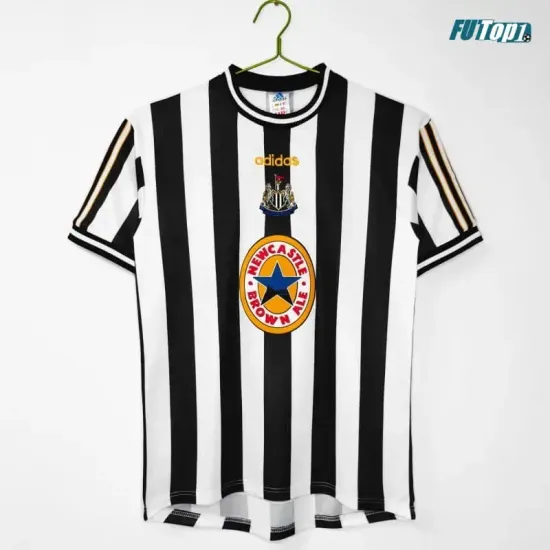 Camiseta Newcastle United Local 1997/99 Negro/Blanco Retro