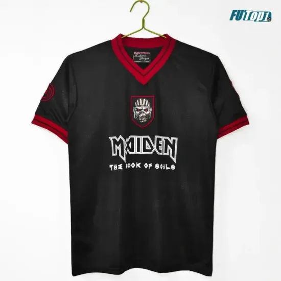 Camiseta West Ham United x Iron Maiden 2016 Negro Retro