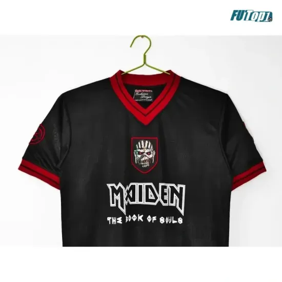 Camiseta West Ham United x Iron Maiden 2016 Negro Retro