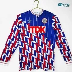 Camiseta Ajax Visitante 1989/90 ML Azul/Rojo Retro