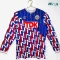 Camiseta Ajax Visitante 1989/90 ML Azul/Rojo Retro
