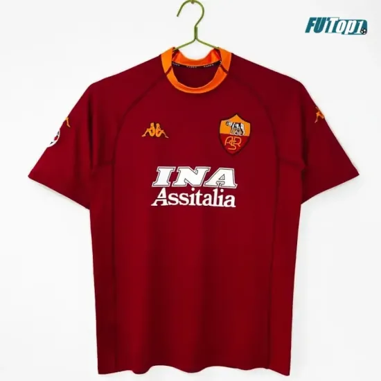 Camiseta AS Roma Local 2000/01 Rojo Retro