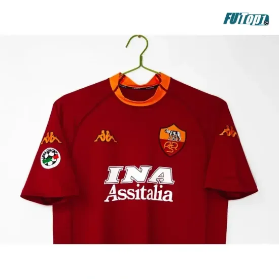 Camiseta AS Roma Local 2000/01 Rojo Retro