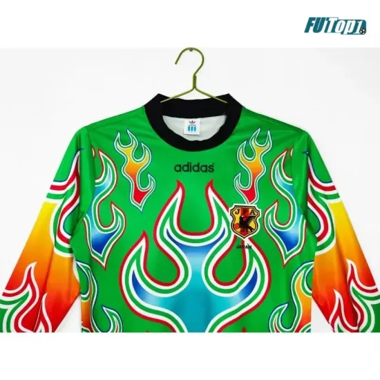 Camiseta de Portero Japon 1998 ML Verde Retro