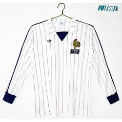 Camiseta Francia Visitante 1980/82 ML Blanco Retro