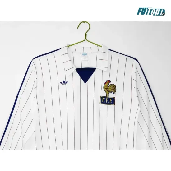 Camiseta Francia Visitante 1980/82 ML Blanco Retro