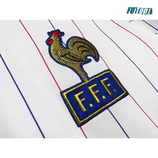 Camiseta Francia Visitante 1980/82 ML Blanco Retro