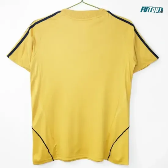 Camiseta España Visitante 2008 Amarillo Retro