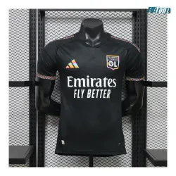 Camiseta Olympique De Lyon Alternativo 2026/2027 Versión Jugador Negro