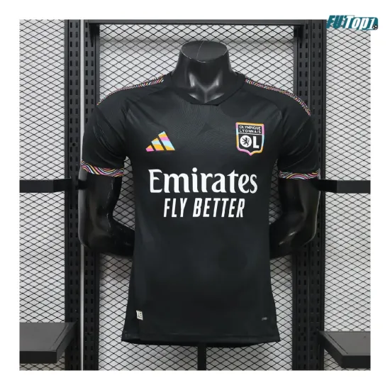Camiseta Olympique De Lyon Alternativo 2026/2027 Versión Jugador Negro