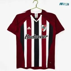 Camiseta River Plate Visitante 2005/06 Rojo/Negro Retro