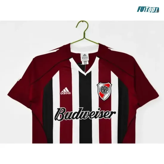 Camiseta River Plate Visitante 2005/06 Rojo/Negro Retro