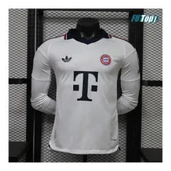 Camiseta Bayern Múnich Visitante 2026/2027 ML Versión Jugador Blanco