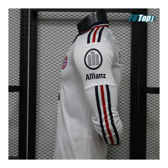 Camiseta Bayern Múnich Visitante 2026/2027 ML Versión Jugador Blanco
