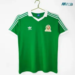 Camiseta México Local 1986 Verde Retro