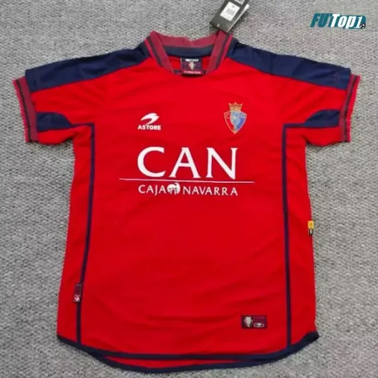 Camiseta Osasuna Local 2000/02 Rojo Retro