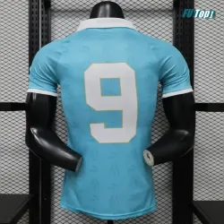 Camiseta 9 Olympique Marsella 2026/2027 Versión Jugador Azul Claro Retro