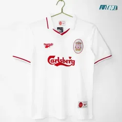 Camiseta Liverpool 1996/97 Blanco Retro