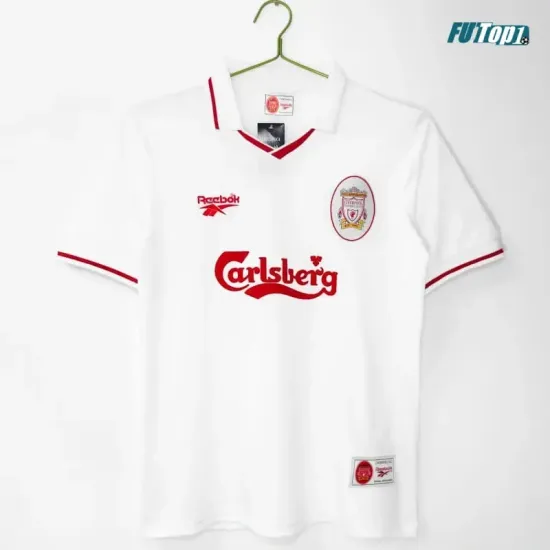 Camiseta Liverpool 1996/97 Blanco Retro