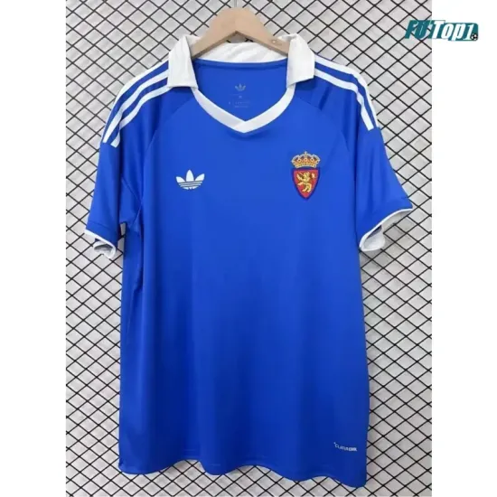 Camiseta Real Zaragoza 2025/2026 Versión Azul Retro