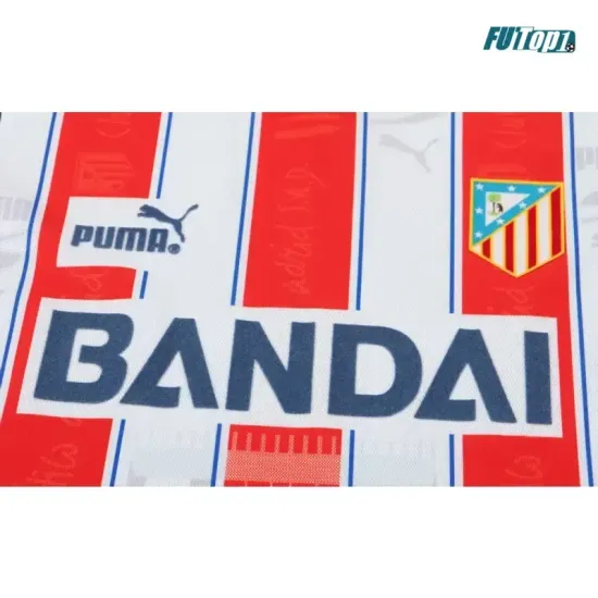 Camiseta Atletico de Madrid Local 1996/1997 Rojo/Blanco Niño Kit Retro